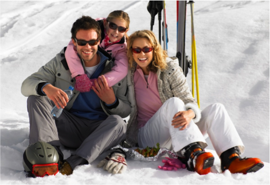 alpine skiing family