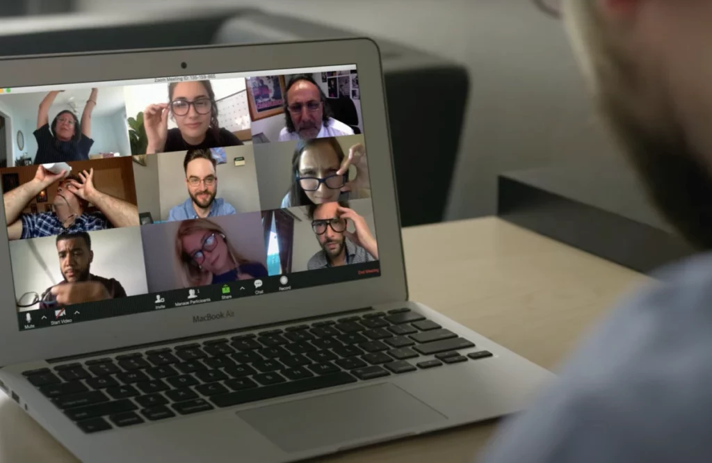 digital strain in office video poster