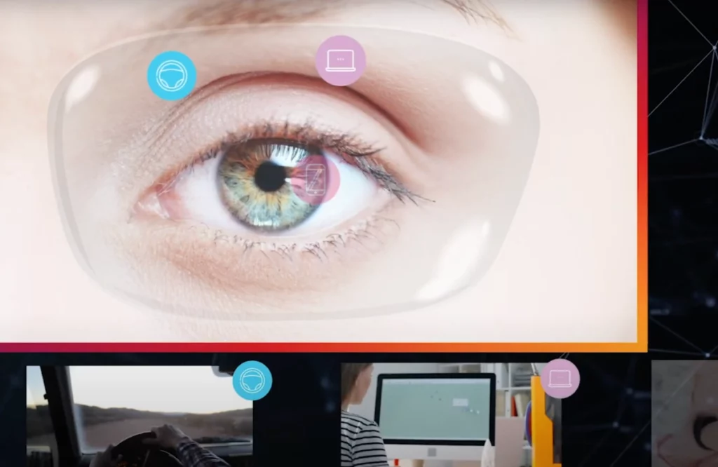 parts of a lens, clear, over eye