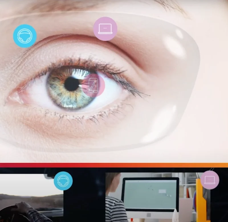 parts of a lens, clear, over eye