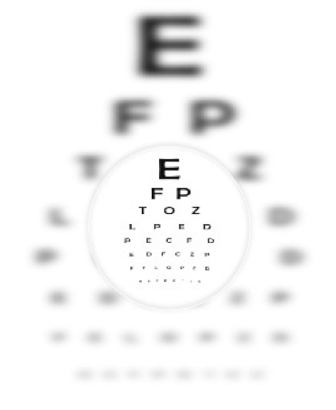 eye exam chart