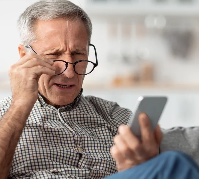 Having trouble reading the phone screen