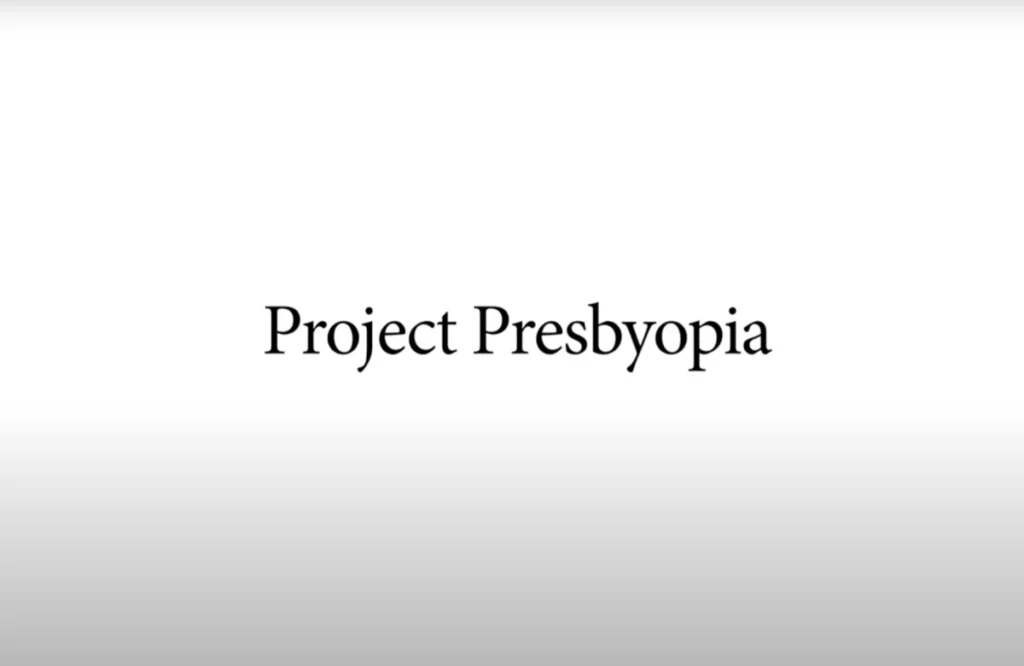 project presbyopia vid poster