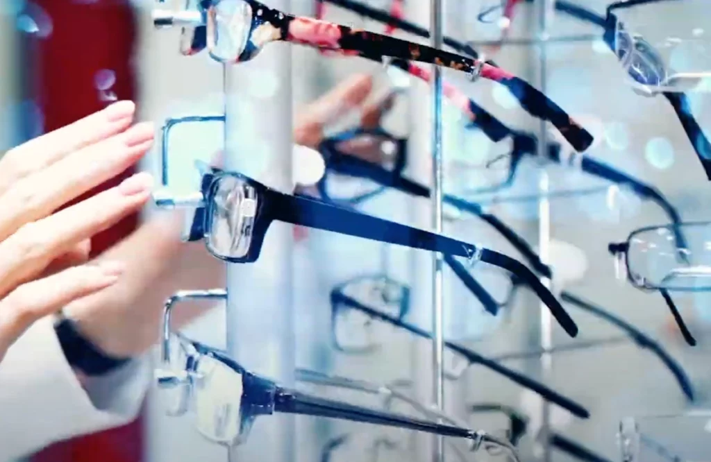selecting glasses video poster