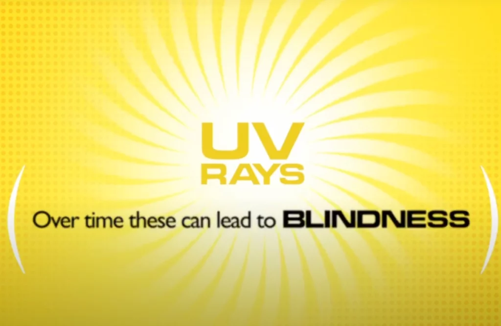 UV rays can lead to blindness