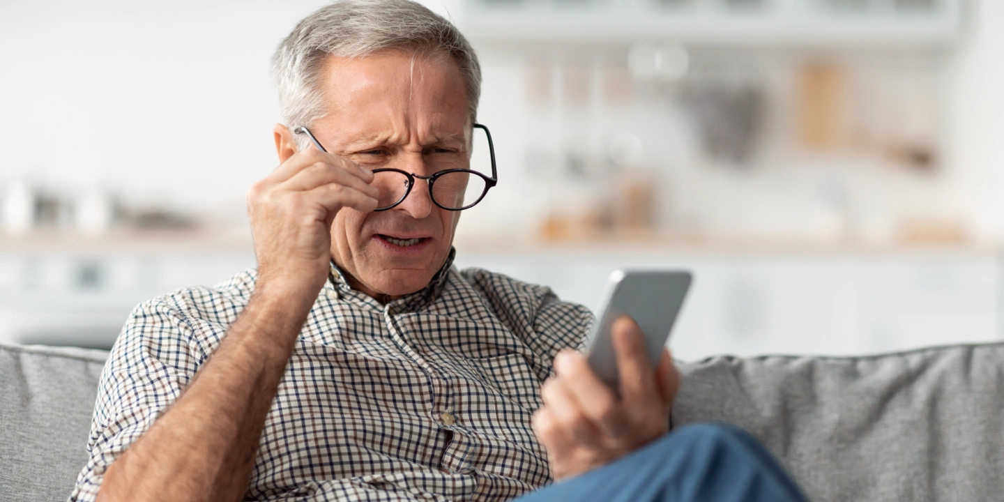 Having trouble reading the phone screen